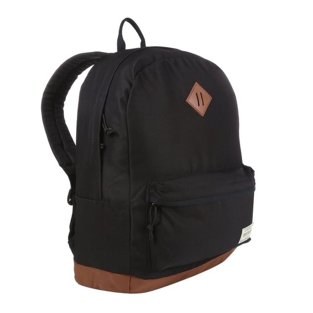 100% Polyester. Fabric: Recycled. Fastening: Zip. Adjustable Shoulder Strap, Key Clip, Laptop Pocket, Padded Straps. Compartments: Laptop. Pockets: 1 Security Pocket, 1 Padded Pocket, 1 Front Pocket, 1 Zip Pocket. Capacity: 20L.