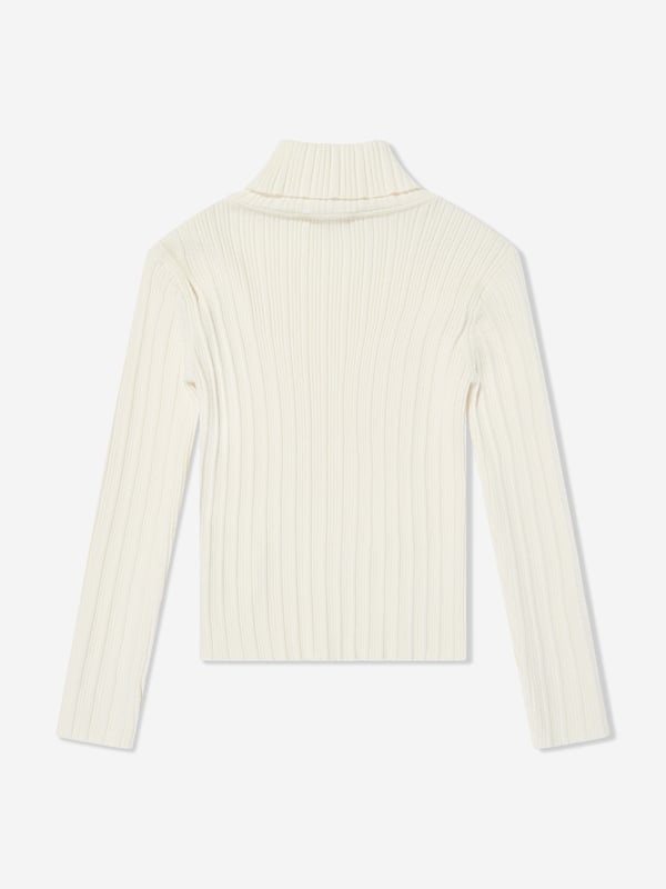 Introducing the Patachou Girls Ribbed Jumper in White, a luxurious addition to your little girl's AW2024 wardrobe. Exquisitely designed to blend comfort with elegance, this piece is a must-have staple: **Exclusively Ribbed Texture:** Crafted to elevate style with a comfortable, form-fitting design. **Pristine White Hue:** A versatile and timeless colour that enhances any outfit. **Premium Fabric:** Soft, breathable, and long-lasting qualities ensure comfort all day.Ensure your girl shines in sophistication with the Patachou Girls Ribbed Jumper. Ideal for stylish seasonal transitions!