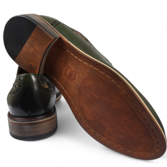 Add a unique touch to your formal wardrobe with the Ross Men's Floral Print Leather Brogue Shoes. Crafted from 100% premium leather, these brogues combine style, durability, and comfort. Featuring classic brogue detailing with decorative patterns, they bring elegance and sophistication to any look.

Unique Floral Print for a bold, stylish statement
Premium Leather for durability and luxury
Classic Brogue Detailing for timeless appeal
Lace-Up Design for an adjustable fit
