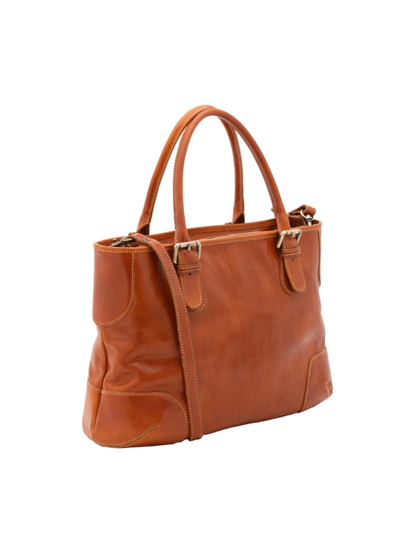 Crossbodytas voor dames met ritssluiting. twee met binnenzakken met ritssluiting. afwezige externe zakken. afneembare lederen schouderband. met leren handvat. twee binnenvakken.  extern materiaal. gevoerd met katoenen binnenkant. Afmetingen: 28x43x16 cm. Gemaakt in Italië