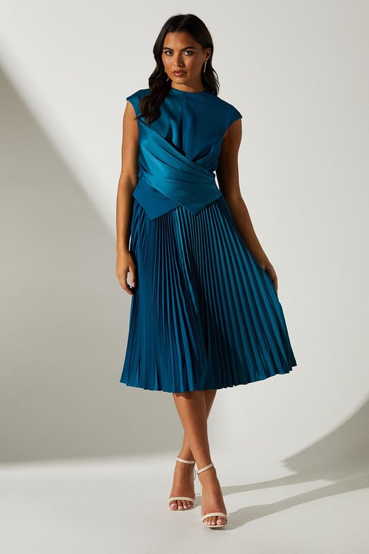 Ted baker graceful satin midi dress discount