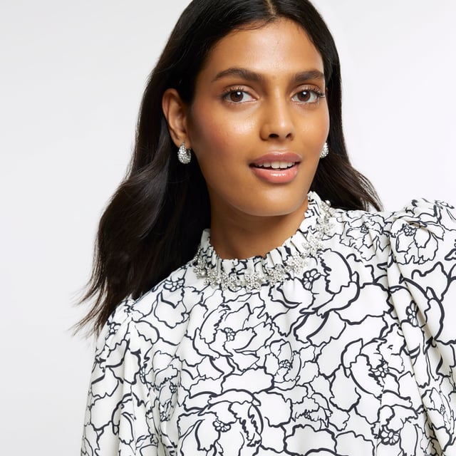 Robe Midi River Island Croisée Devant Taille 6 - Occasion Très Bon état - Style élégant