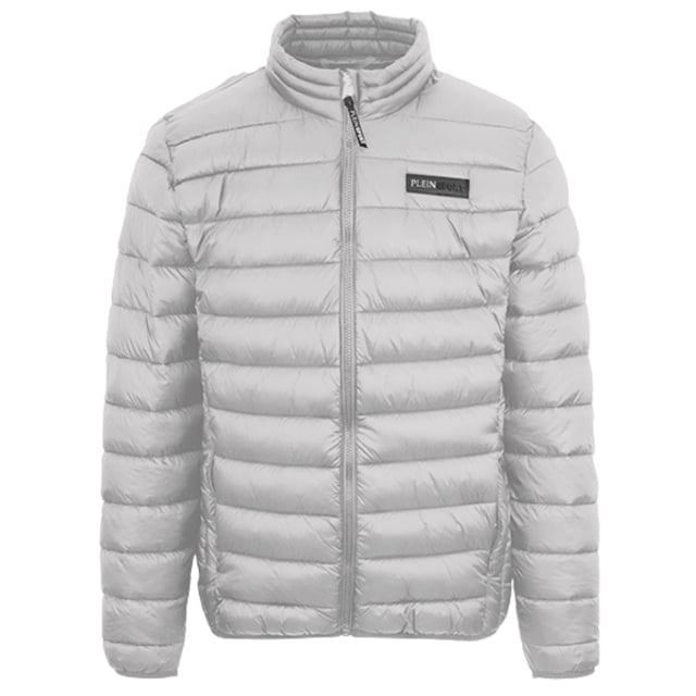Ervaar veelzijdigheid en stijl met de Plein Sport Padded Grey Jacket! Deze jas heeft een solide ontwerp. Blijf gezellig en chic met het opvallende logo en gewatteerde details. Perfect voor elke modebewuste persoon. Zakken met ritssluiting, vulling en materiaal: 100% nylon, grijze jas, gewatteerd jack, ritssluiting, stijl: UPPS103P 94
