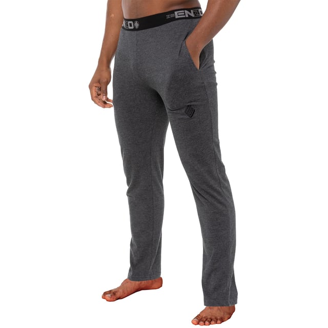 These Regular fit EZLP585 Lounge pants feature 2 side pockets with elasticated waist for comfort, cotton blend for superior comfort, minimal design for classy look.