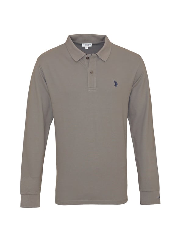 Effen polo met lange mouwen voor heren van U.S.Polo Assn.