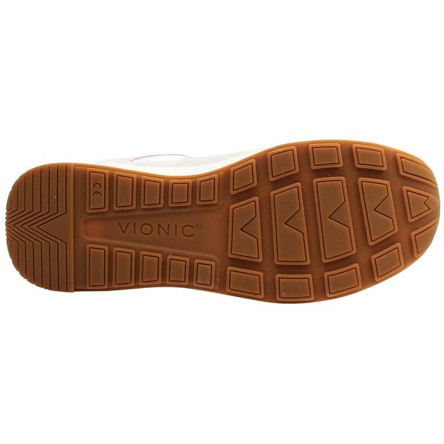 The Vionic Rechelle Women's White Trainers are a stylish and versatile footwear choice, perfect for those who value both fashion and comfort. These trainers feature a clean, crisp white design that complements any outfit, from casual wear to more sporty ensembles. Engineered with Vionic's renowned orthotic support, these trainers ensure that your feet remain comfortable and well-supported throughout the day, making them ideal for a wide range of activities.
 
Key Features:
Crisp White Design: 

The sleek white color provides a fresh and modern look, making these trainers a versatile addition to your wardrobe that pairs effortlessly with various styles.


Vionic Orthotic Footbed: 

These trainers are equipped with Vionic’s signature orthotic footbed, offering superior arch support and promoting natural foot alignment, which helps reduce foot fatigue and discomfort.


Breathable Upper: 

The trainers feature a breathable upper, allowing for optimal airflow to keep your feet cool and comfortable, even during long periods of wear.


Cushioned Insole: 

The cushioned insole provides additional padding and shock absorption, ensuring a comfortable experience with every step.


Durable Rubber Outsole: 

The durable rubber outsole offers excellent traction and stability on a variety of surfaces, making these trainers suitable for both indoor and outdoor activities.


Lace-Up Closure: 

The lace-up design ensures a secure and adjustable fit, allowing you to customize the snugness for optimal comfort and support throughout the day.


Lightweight Construction: 

Designed to be lightweight, these trainers reduce strain on your feet, making them ideal for all-day wear without sacrificing comfort.


Versatile Styling: 

The minimalist white design makes these trainers easy to pair with everything from jeans and leggings to casual dresses, making them perfect for both everyday wear and light exercise.


 
The Vionic Rechelle Women's White Trainers are an excellent choice for those who prioritize comfort without compromising on style. Whether you're out running errands, enjoying a casual day out, or engaging in light physical activities, these trainers provide the perfect balance of support, style, and comfort.
