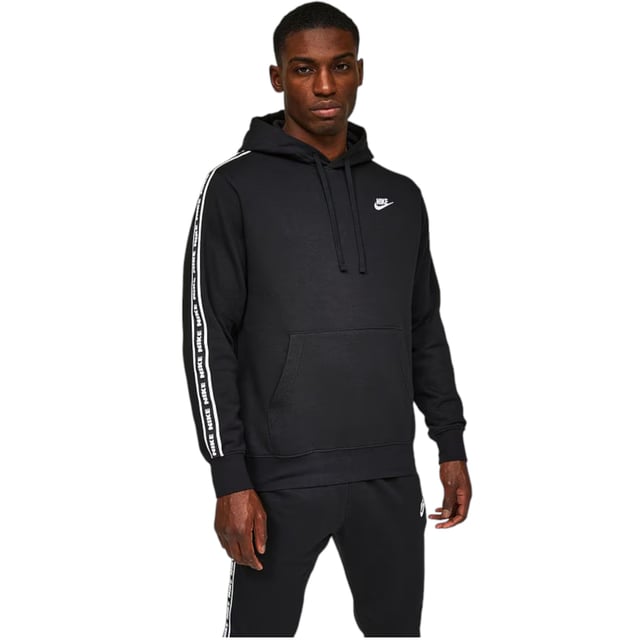 Nike tape tracksuit black cheap