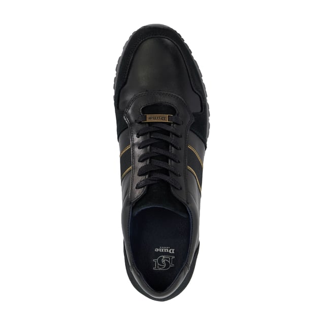 Dune Mens Treck - Stripe-Detail Runner Trainers Embrace the season's runner trend with style Treck. Crafted from the finest materials, the side of this easy-to-wear sneaker features tonal stitching and is enhanced with intricate webbing detail at the side. Finished with a lace-up facing and our signature branded hardware, the sole is elevated with a contrast of finishes.