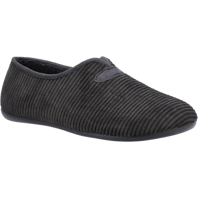 Cotswold Mens Grouse Slippers Black