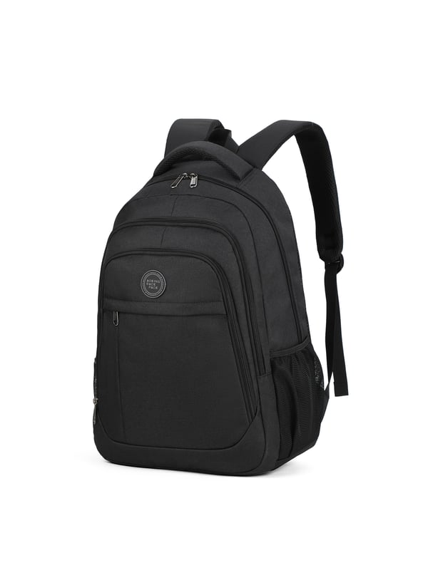 Mochila unisex. El cierre es con cremallera. Los bolsillos internos son bolsillos multifuncionales. Hay tres bolsillos externos con cremallera y dos laterales abiertos. Falta la correa para el hombro. El asa es de tela. Hay un compartimento interno. El material exterior es poliéster. Internamente está forrado en poliéster. Medidas: 37x22x51 cm. Producto de moda