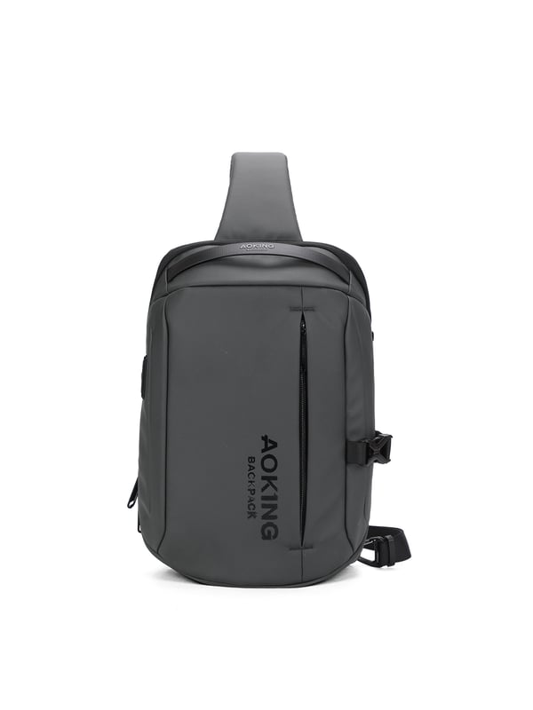Unisex Crossbody tas met ritssluiting. Multifunctionele zakken, binnenzakken. twee met externe zakken met ritssluiting. verstelbaar in stoffen schouderband. ontbrekend handvat. binnenste compartimenten. CrossbodytasUnisex extern materiaal gevoerd met polyester binnenkant. Afmetingen: 20x10x32 cm. Modeproduct