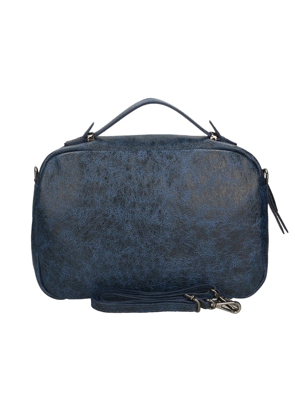 Bolso de mano unisex en piel genuina con efecto envejecido, bandolera ajustable extraíble. Interior forrado, 1 bolsillo con cremallera. Producto artesanal italiano. Hecho en Italia.