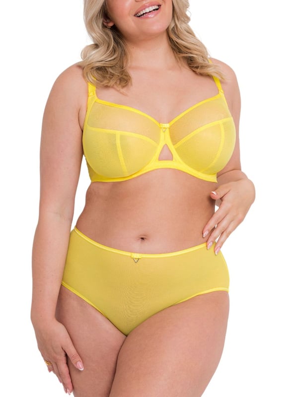 Curvy Kate Victory Balcony Bra. With side support, double-layered mesh sheer cup and four section design for uplift and forward projection. The product is recommended for hand wash only.