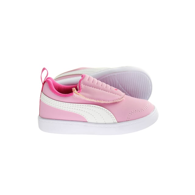 Puma Courtflex V2 gepolstert gegen Kinder rosa Trainer