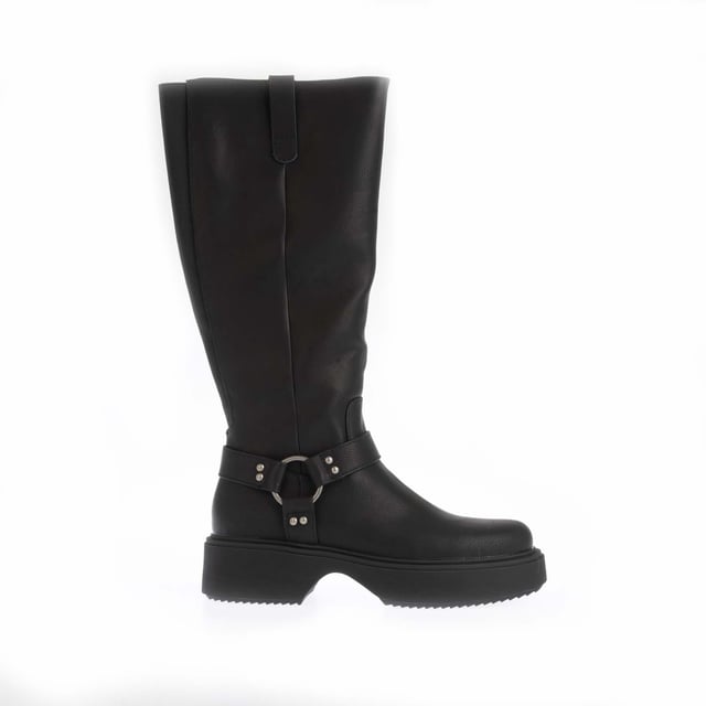 Botas Rocket Dog Becca para mujer en color negro, fabricadas en sintético y suela de goma. Incluyen: cremallera interior, forro completo, hebilla decorativa y suela de cuña.