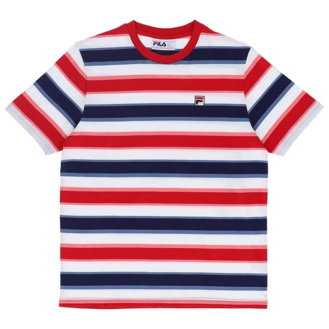 The Pietersite T-Shirt boasts a stripe design with ribbed neckline. Complete with our embroidered FILA F-Box adding a premium touch to an all round classic tee.