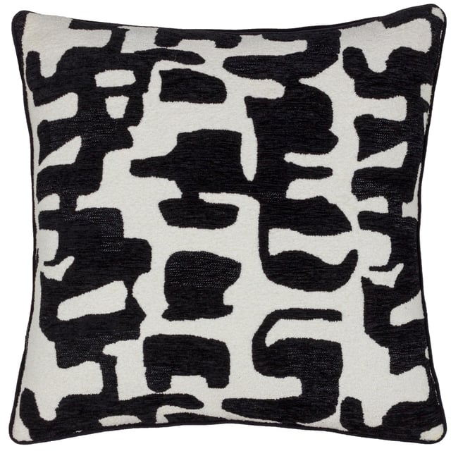 The Caval cushion combines boucle and chenille in a striking contrast jacquard design. Inspired by early twentieth-century art movements, it captures a modernist aesthetic with bold colours and textured boucle, creating a standout piece for any space. The cushion is complete with a plain velvet reverse and a piped edge, adding a touch of sophistication and refinement. Available in a range of contemporary tones, it is bold and stylish addition to your home. Size: 50 cm x 50 cm