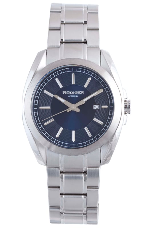 Rudiger: Reloj azul Dresde para hombre