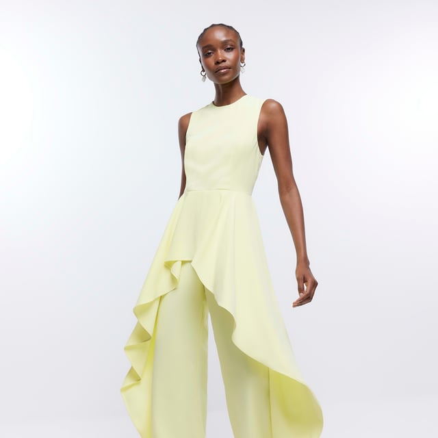 River island yellow hot sale jumpsuit