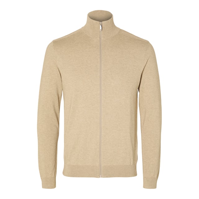 Cárdigan Berg Full Zip para hombre. El Berg Full Zip Cardigan está hecho de algodón y tiene un bonito corte ajustado.  Marca: SelectedNombre del modelo: Berg Full Zip CardiganCategoría: cárdigan para hombreComponentes: algodónColor: beige kelp.