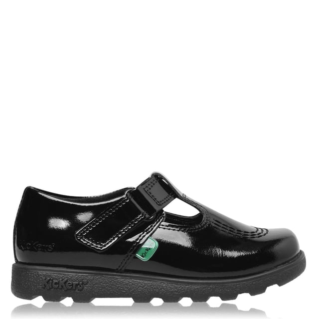 Kickers Girls Fragma T Bar Shoes Junior Moc Toe