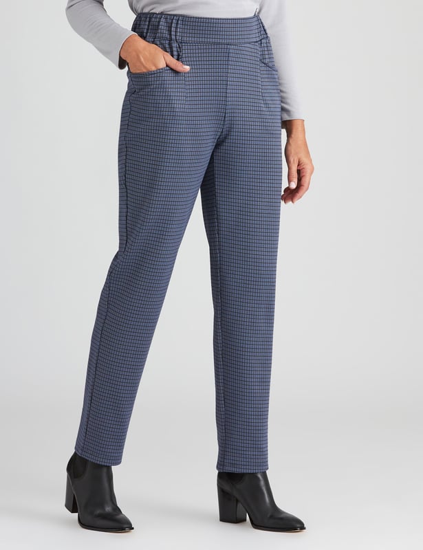 Womens Millers Grey Check Jogger Pants