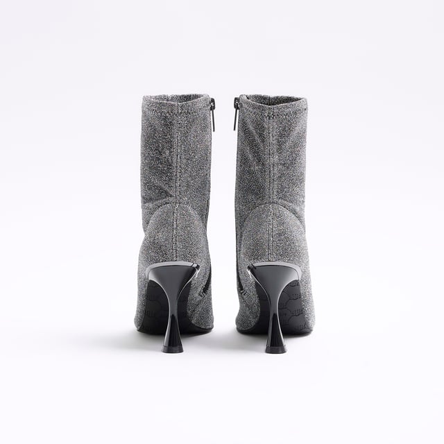 River island silver boots online