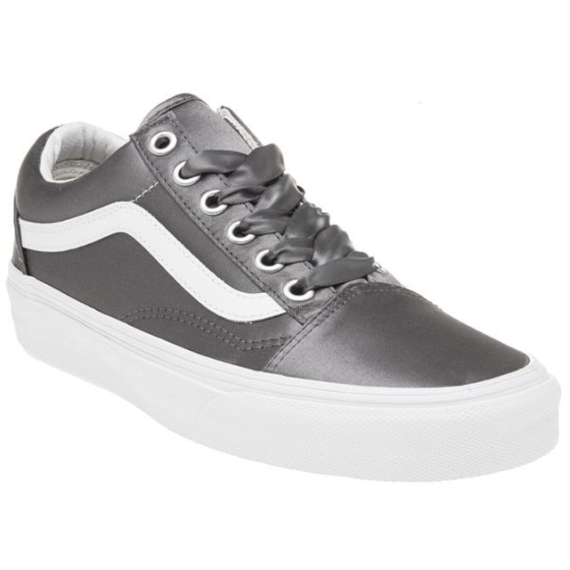 Vans old skool grey leather best sale