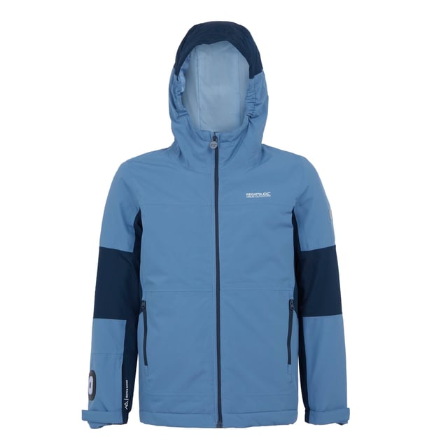 100% Polyester. Filling: Midweight. Design: Colour Block. Trim: Reflective. Fabric Technology: Breathable, DWR Finish, Insulating, Isotex 10000, Quick Dry, Thermo-Guard, Waterproof, Windproof. 3 Brightness Modes, Built In Torch, Taped Seams. Neckline: Hooded. Sleeve-Type: Long-Sleeved. Cuff: Touch Fastening Tab. Pockets: 2 Lower Pockets, Zip. Fastening: Full Zip. 10000g/m²/24hrs. Sustainability: Made from Recycled Materials. 13 Years: 32 in. 15 Years, 15-16 Years: 36 in. 3-4 Years: 22.5 in. 7-8 Years: 26 in. 11-12 Years: 31 in. 9-10 Years: 28.5 in. 5-6 Years: 24 in. 14 Years: 33 in.