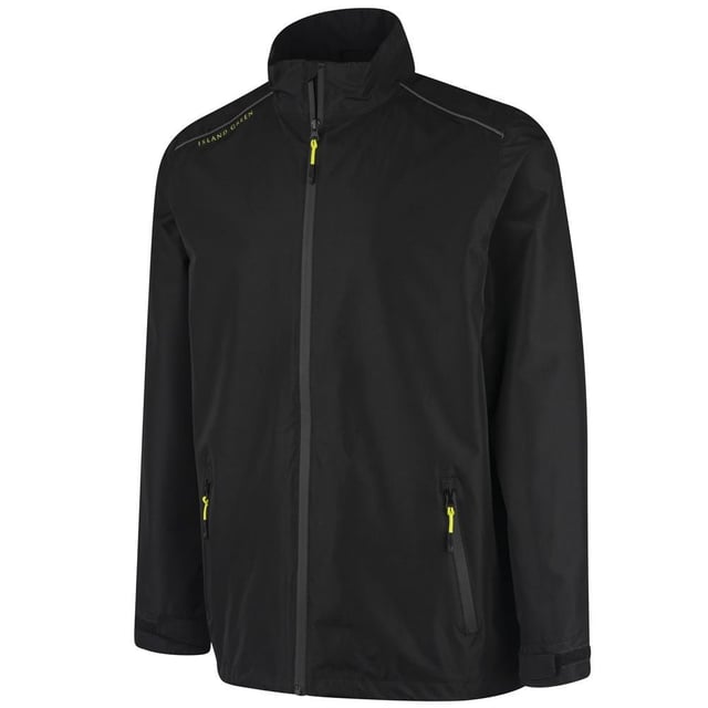 100% Polyester. Lining: Breathable, Mesh. Design: Logo, Plain. Fabric Technology: Ultra-Lightweight, Waterproof, Windproof. Cuff: Hook And Loop Strap, Inner Storm. Sleeve-Type: Long-Sleeved. Neckline: Standing Collar. Taped Seams. Pockets: 2 Side Pockets, Zip. Fastening: Full Zip. Hem: Adjustable, Drawcord. M: 46 in. L: 48 in. XL: 50 in. XXL: 52 in.