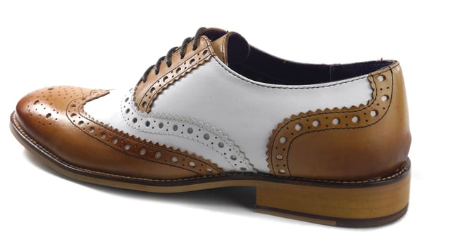 Traditional hand finished shoe with a classic brogue design and a must for any man's wardrobe for a perfect fit with formal attire. Made from genuine high quality burnished leather and cusion insole for superior comfort. These are soft to touch and look great with suits and smart wear. Handmade leather shoes with Genuine leather upper.