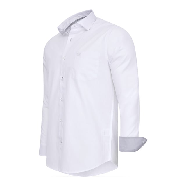 Overhemd Uni von Cappuccino Italia in der farbe Weiss und in größe XXL.