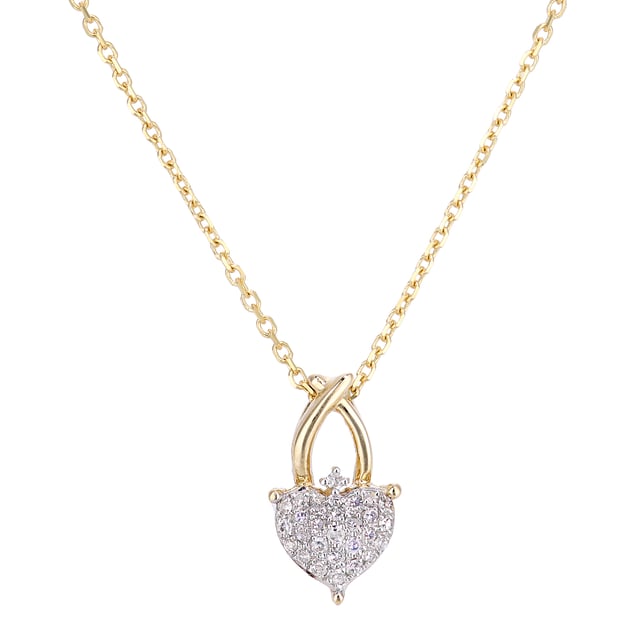 9K (375) Yellow Gold: 0.95gr; # Diamond: 0.05ct; # Dimension: 40cm x 1.2cm x 0.7cm