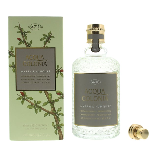 Acqua Colonia Myrrh & Kumquat by 4711 is a warm sweet aromatic citrus fragrance for women and men. This scent features myrrh and kumquat. Acqua Colonia Myrrh & Kumquat was launched in 2018..