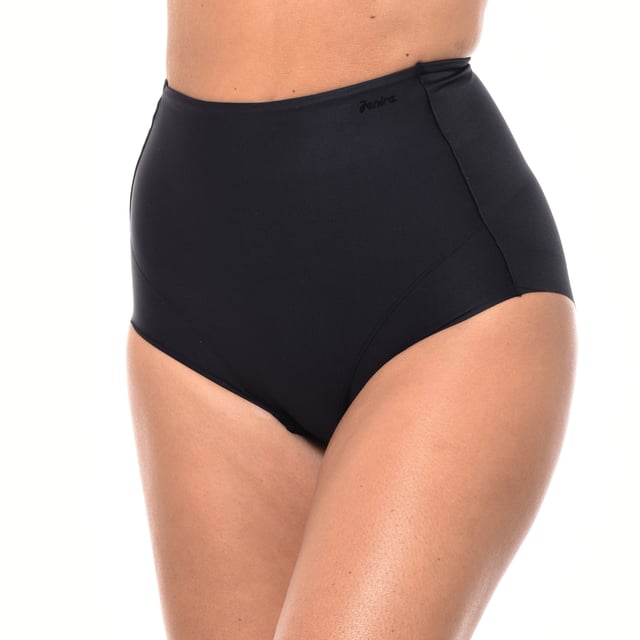 High Waisted Maxi Panty Perfect Curves - Janira

 The Janira Maxi Perfect Curves High Waisted Panty is the ideal choice for those looking for a garment with a high level of control and a perfectly defined silhouette, without sacrificing comfort.

 With an extra high rise, this panty offers a strong level of reduction, providing effective control in the belly and lumbar area. The additional front reinforcement ensures maximum support, helping to sculpt and contour the silhouette.

 Thanks to its laser cuts, this panty is completely invisible under clothing, ensuring that you can wear it with any garment without worrying about marks.

 In addition, it has a cotton terry crotch that offers softness and freshness throughout the day.

 The legs are designed with the concept of "comfort", ensuring that the garment does not mark or irritate the skin.

 The extra-soft lycra fabric adapts to the body like a second skin, providing maximum comfort all day long.

 This Maxi High Waisted Panty is ideal for women who want to shape their figure with elegance, invisibility and unmatched comfort, making you feel safe and stylish at any time.
 Composition: 70% Polyamide, 30% Elastane
 Care:
- Hand wash or delicate cycle.
 - Use mild detergent.
 - Do not use bleach.
 - Air dry.
 - Do not iron.