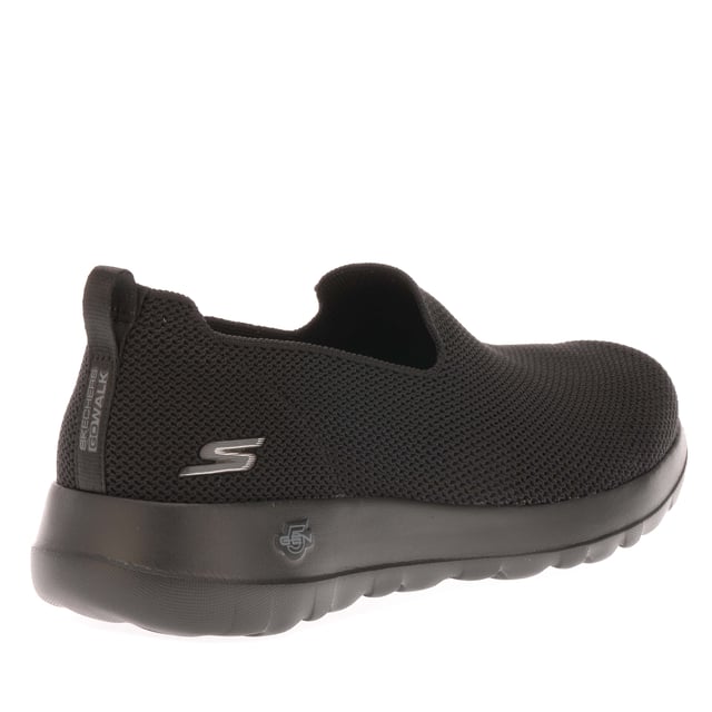 Womens Skechers Go Walk Joy - Sensational Day Shoes in black.- Stretch-Fit® breathable knit upper.- Slip on fastening.- Pull on loop.- Ortholite Insole.- Synthetic lining.- Innovative 5GEN® cushioned midsole.- Skechers Air-Cooled Goga Mat™ insole.- Ref: 124187BBK
