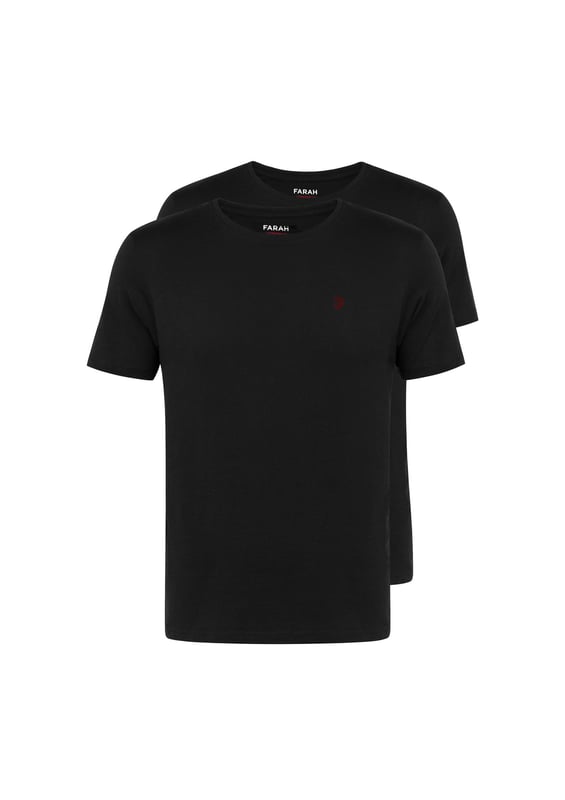 Farah Daytona T-Shirt A Righe Uomo, In Cotone Biologico, Slim Fit, Con Logo Ricamato, Lavabile In Lavatrice - 3