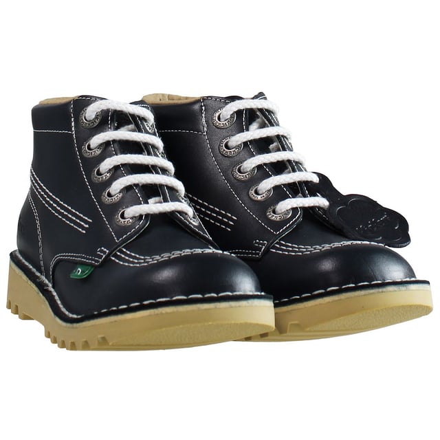 Patadas Kick Hi Core Lace-Up Blue Smooth Leather Boots 1_KF0000409NDA