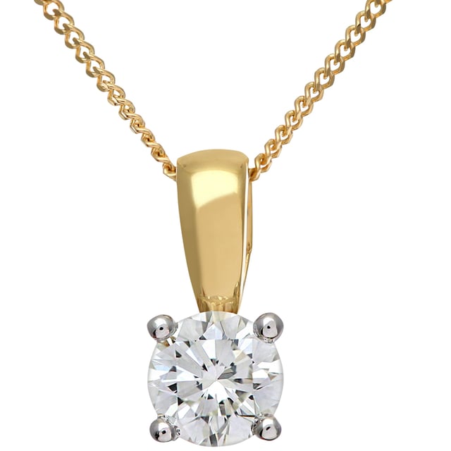 Oro blanco de 18 quilates (750): 2,4 g; # Diamante: 0,5 ct
