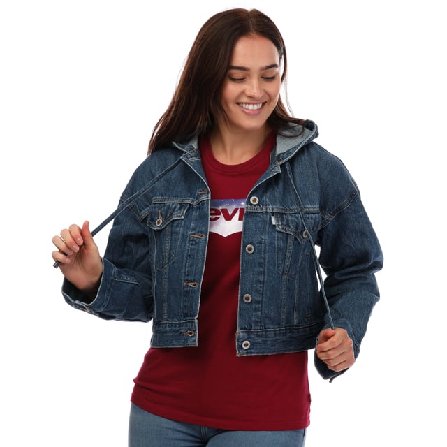 Levi's women's lightweight cotton hooded anorak on sale