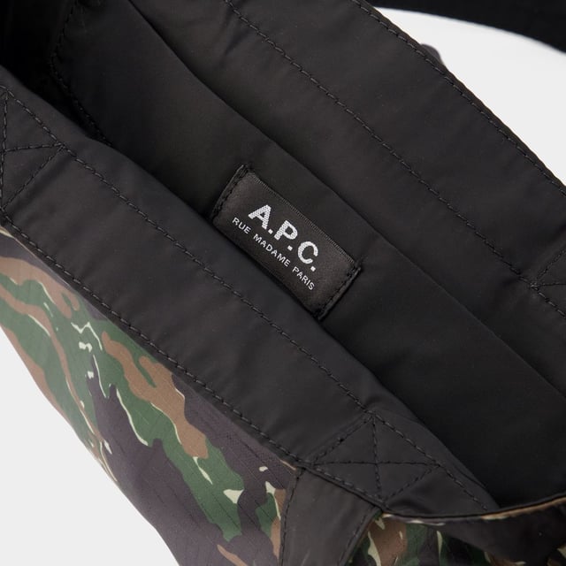 Lou Reversible Tote Bag - A.P.C. - Synthetik - Khaki