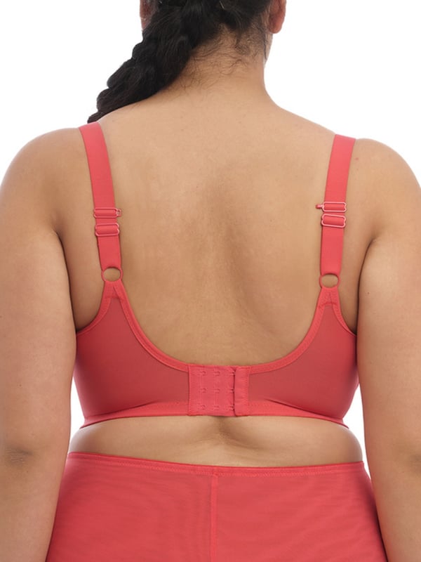 Brianna Padded Half Cup Bra. Convertible back. Vertical seams for lift. Stretch lace for ease of fit. Product is hand wash only.