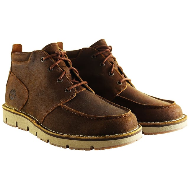 Timberland Westmore Moc Toe Wheat Leather Chukka Mens Lace Up Shoe A2NT8