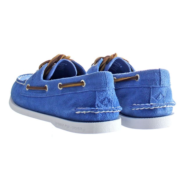 Sperry A/0 2-Eye  Lace-Up Blue Smooth Leather Mens Shoes STS24215