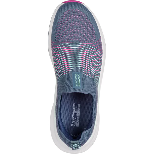 GO WALK Max Walker Sally Schuhe Genießen Sie maximalen Komfort mit klassischem Stil in Skechers GO WALK Max Walker - Sally. Dieser innovative Laufschuh hat ein Obermaterial aus Strick mit haptischem Aufdruck und eine Skechers Air-Cooled Goga Mat Einlegesohle.