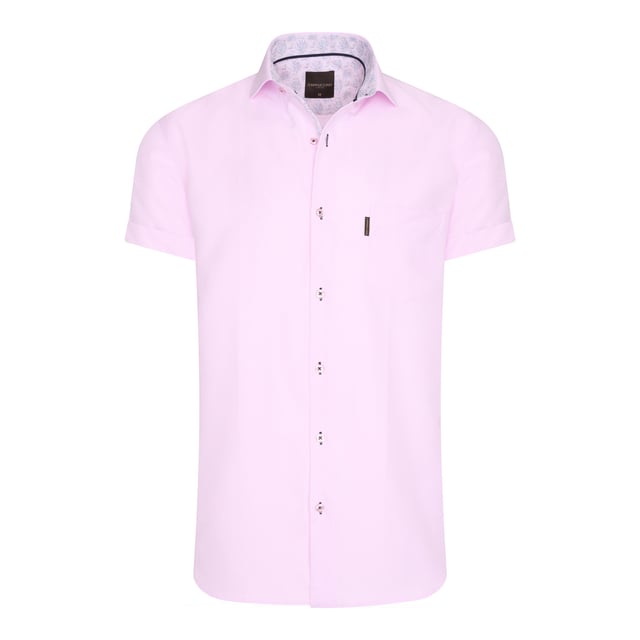 Blusa de manga corta Cappuccino Italia para hombre. La blusa está hecha de 100% algodón y tiene un corte regular.  Marca: Cappuccino ItaliaNombre del modelo: Short Sleeve Blouse UniCategoría: hombreComposición: algodónColor: rosa, blanco
