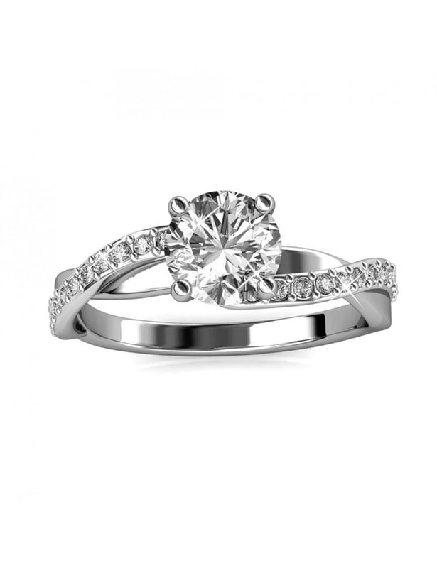 Raffinerad, elegant, vår Eleanor-ring är gjord för dig. Den består av kvalitetskristaller, låt dig förföras av den här ringen och du kommer aldrig att lämna den.