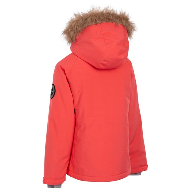Buitenste materialen: 100% Polyester. Shell: PU-membraan. Vulling: 100% polyester. Vullen: Down-Touch. Voering: Polyamide, Polyester. Ontwerp: Logo, Tekst. Stoftechnologie: Isolerend, Waterafstotend. Manchet: Verstelbaar polsbandje, rekbaar aan de binnenkant. Kinbeschermer, afneembare sneeuwrok, gewatteerde panelen, ventilatieopeningen onder de armen, ritsen onder de armen. Halslijn: Hoge Hals, Hooded. Mouwtype: Met lange mouwen. Eigenschappen capuchon: afneembare capuchon, imitatiebontrand, drukknoopsluiting. Zakken: 2 onderste zakken, skipaszak, ritssluiting. Bevestiging: Volledige ritssluiting. Hem: Verstelbaar, trekkoord.