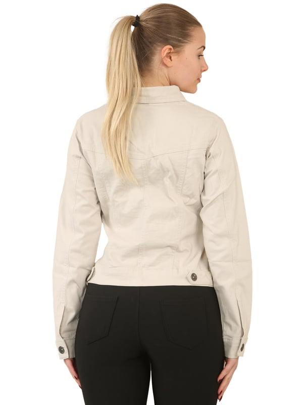 Womens Denim Jacket UK Sizes S-XL, Stylish Wardrobe Staple Button Jacket, Two Front Flap Pockets For Easy Storage, 98% Cotton material and 2% Elastane for Extra Comfort and Stretch, Classic Coat Ideal For Wearing To All Casual Occasions.