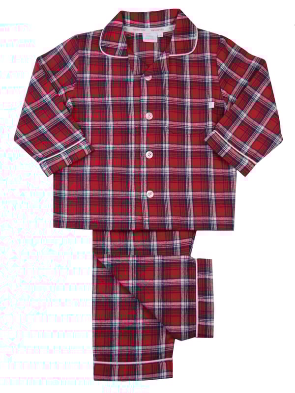 Explore our classic Boy's Red Check Traditional Pyjamas. These timeless and comfortable pyjamas set are perfect for a cosy night's sleep. Our pyjamas feature soft fabrics and stylish designs. Shop now for the perfect sleepwear for your little one
